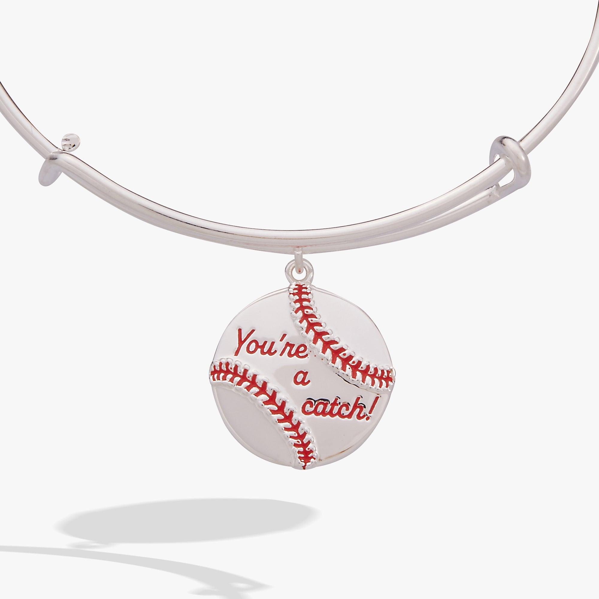 "You're A Catch" Baseball Charm Bangle - Aaria Tees Aaria Tees