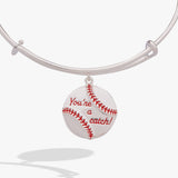 "You're A Catch" Baseball Charm Bangle - Aaria Tees Aaria Tees