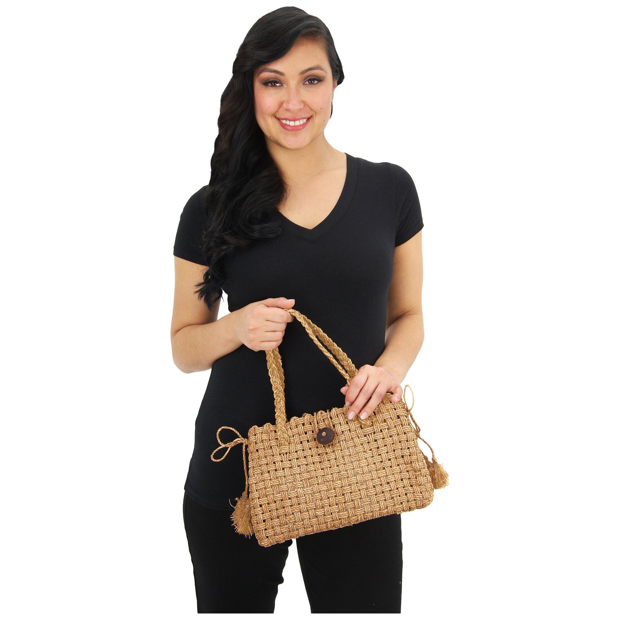 Zaria Raffia Bag - Aaria Tees Aaria Tees