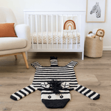 Organic Wool Play Mat + Nursery Rug  | Zebra - Aaria Tees Aaria Tees