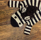 Organic Wool Play Mat + Nursery Rug  | Zebra - Aaria Tees Aaria Tees