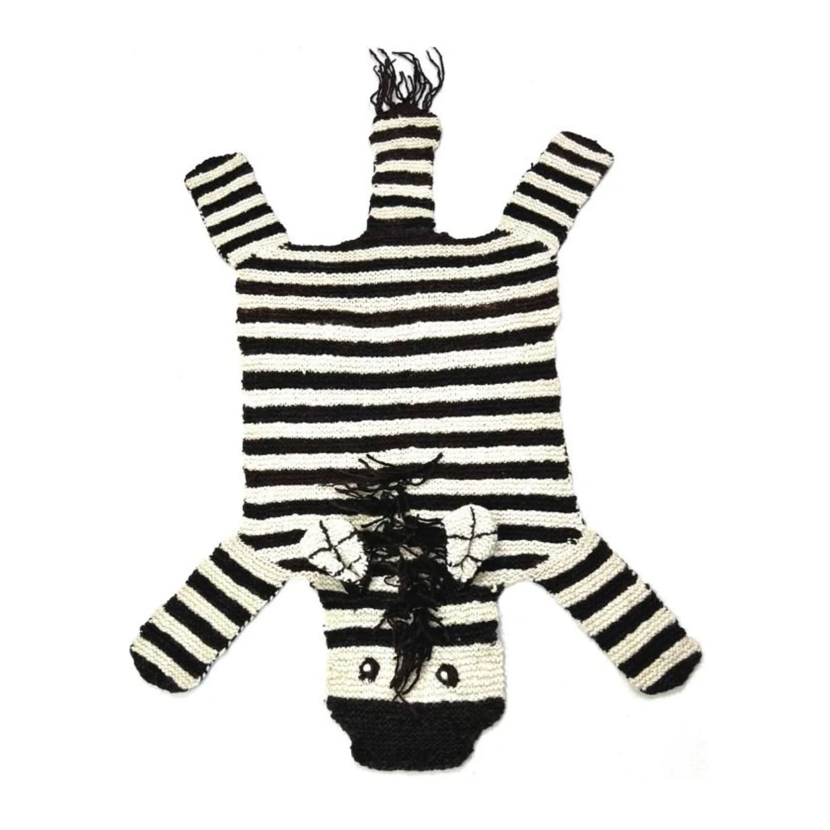 Organic Wool Play Mat + Nursery Rug  | Zebra - Aaria Tees Aaria Tees