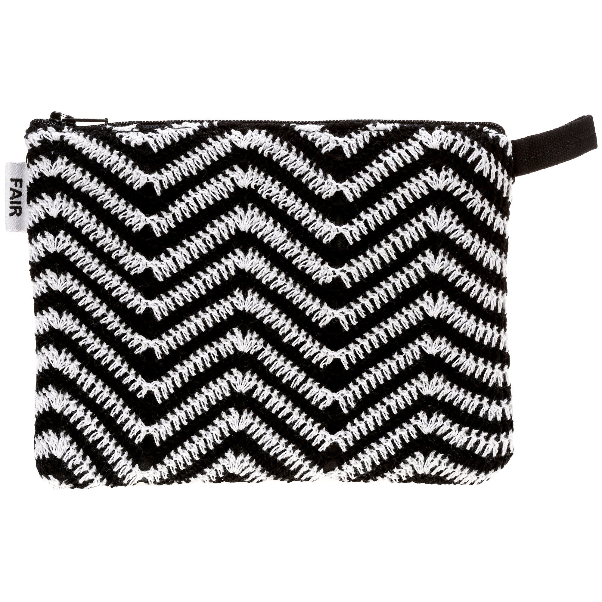 Zig Zag Crochet Coin Purse/Zipper Pouch - Aaria Tees Aaria Tees