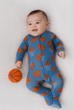 Zipper Footie Basketball Aaria Tees