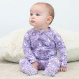 Mushroom Floral Zipper Footie Aaria Tees