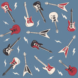 Electric Guitars Rockstar Zipper Footie Aaria Tees