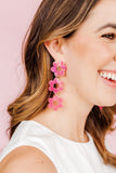Zoey Statement Earrings - Azalea Pink - Aaria Tees Aaria Tees