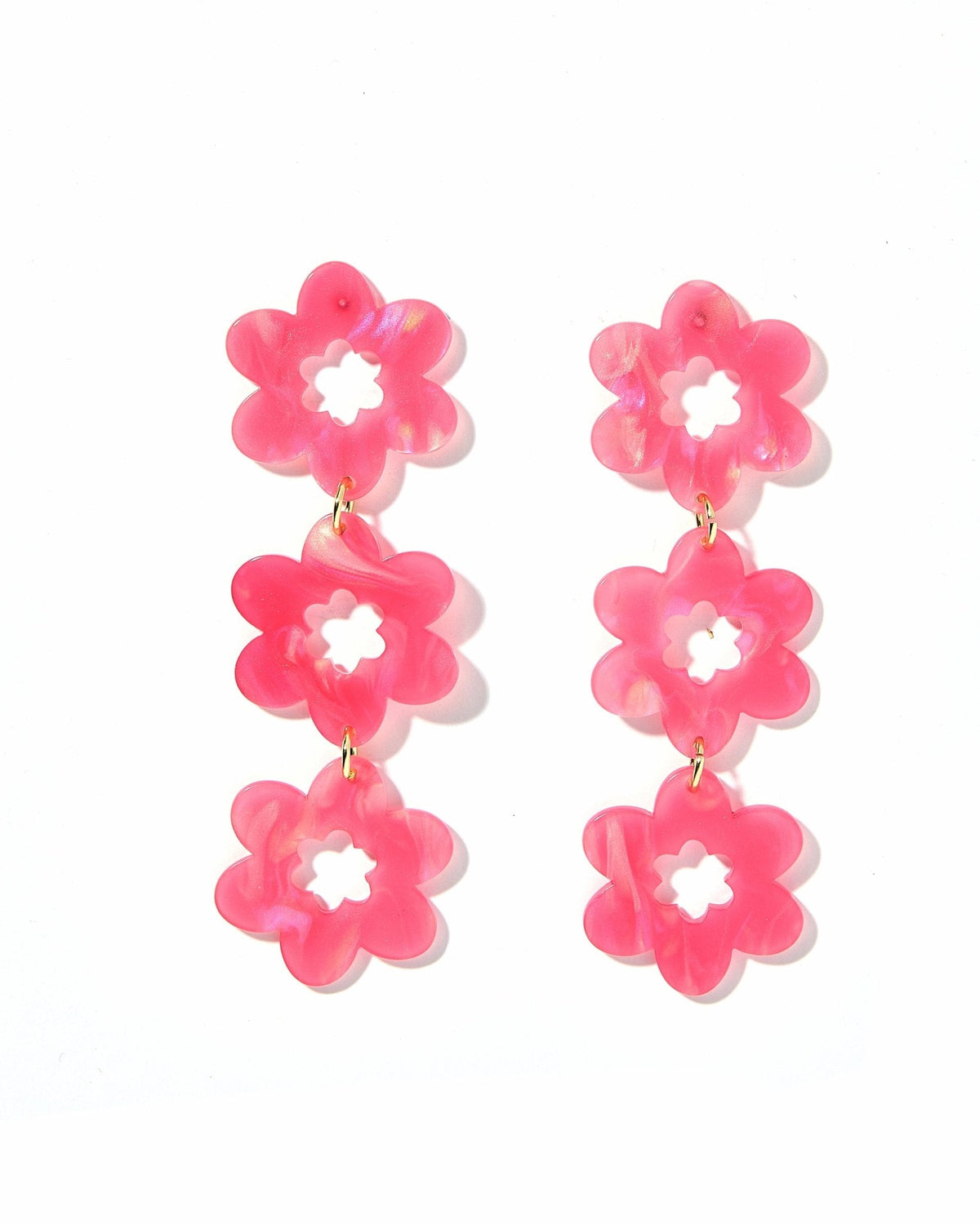 Zoey Statement Earrings - Azalea Pink - Aaria Tees