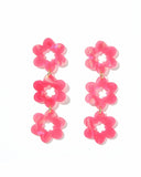 Zoey Statement Earrings - Azalea Pink - Aaria Tees Aaria Tees