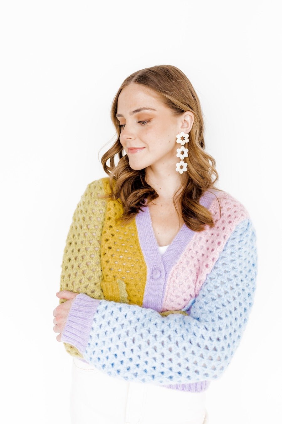 Zoey Statement Earrings - Milky Way - Aaria Tees Aaria Tees