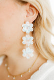 Zoey Statement Earrings - Mint Shell - Aaria Tees Aaria Tees