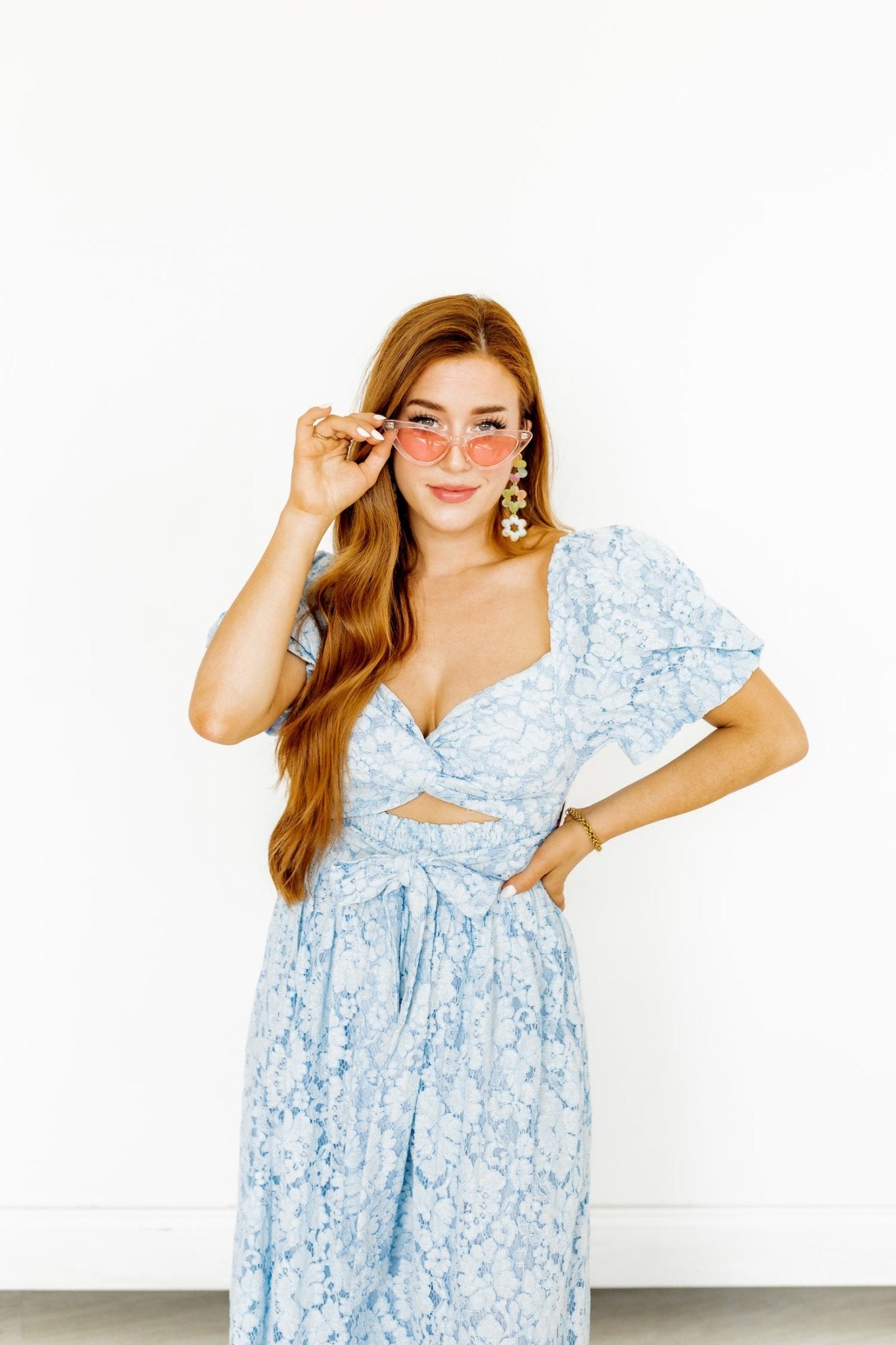 Zoey Statement Earrings - Neon Punch - Aaria Tees Aaria Tees