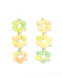 Zoey Statement Earrings - Neon Punch - Aaria Tees Aaria Tees