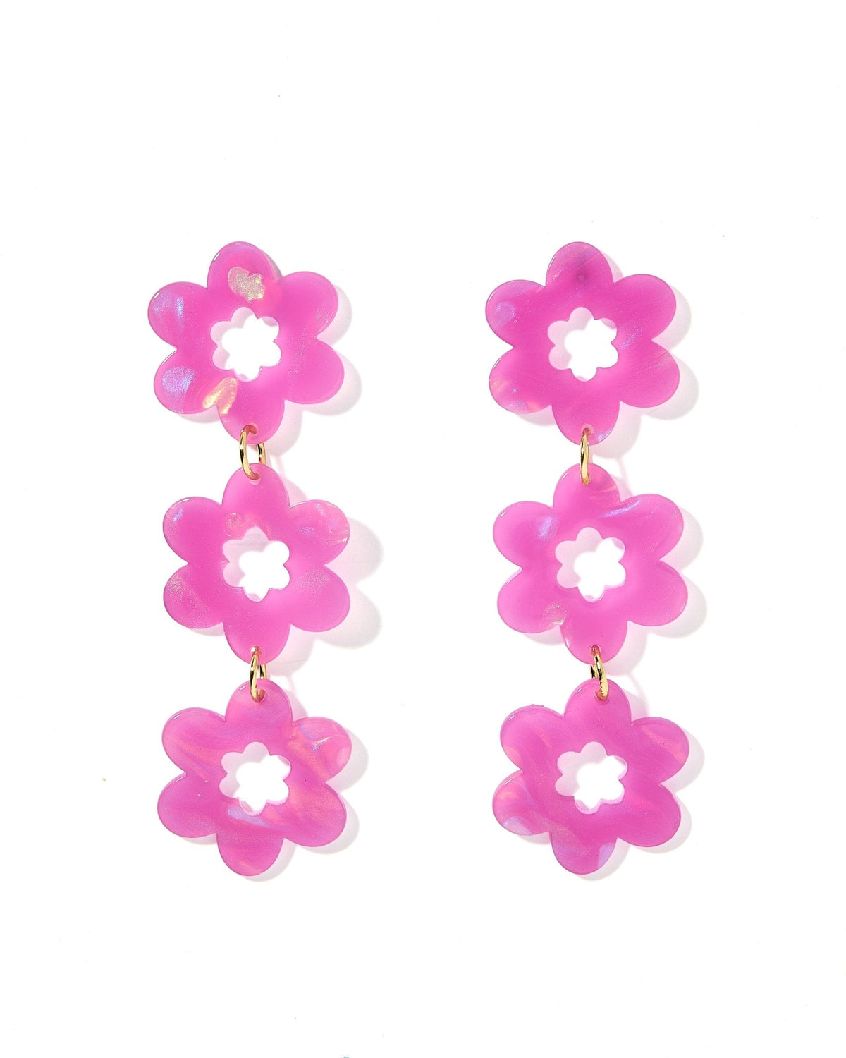 Zoey Statement Earrings - Orchid Purple - Aaria Tees
