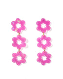 Zoey Statement Earrings - Orchid Purple - Aaria Tees Aaria Tees