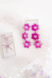 Zoey Statement Earrings - Orchid Purple - Aaria Tees Aaria Tees