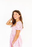Zoey Statement Earrings - Rose Water - Aaria Tees Aaria Tees